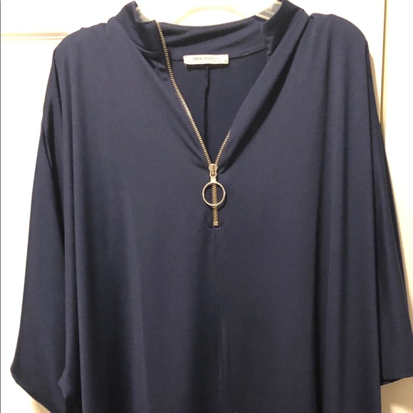 Zara Indigo Tunic - Size: Small